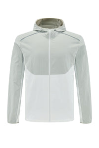 Men Hooded Quick-Dry Water-Resistant Training Workout Running Jacket