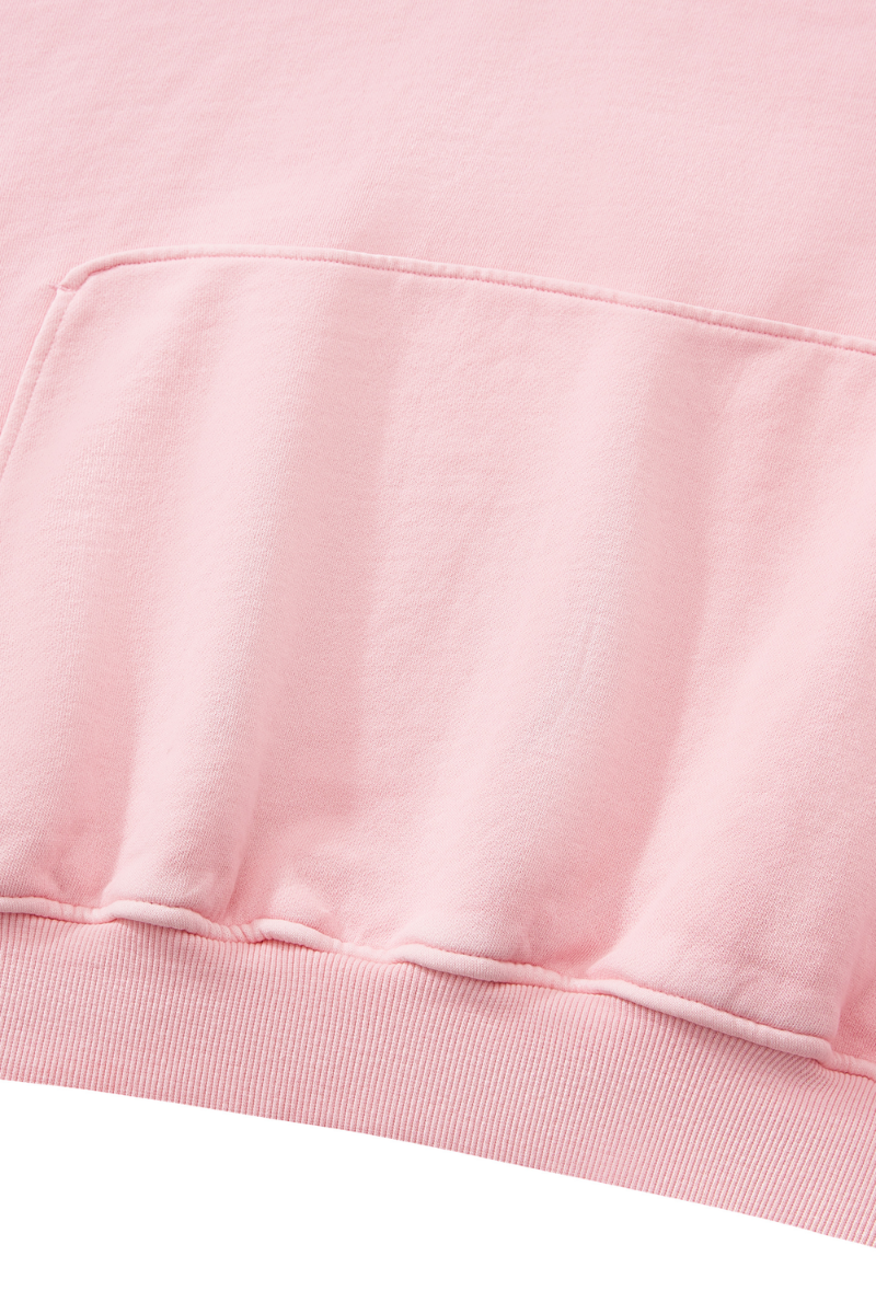 Women's Fall 100% Cotton Kangaroo Pocket Washed Hoodies