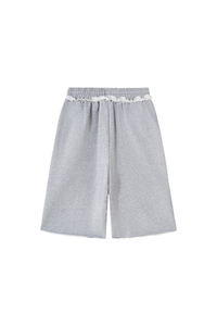 Unisex Fall 100% Cotton Drawstring American Casual Mid-Length Shorts