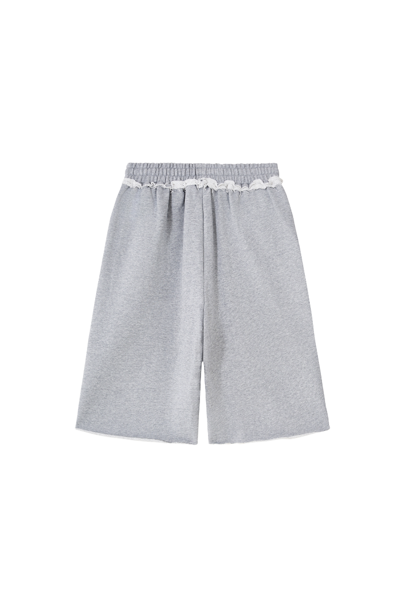 Unisex Fall 100% Cotton Drawstring American Casual Mid-Length Shorts