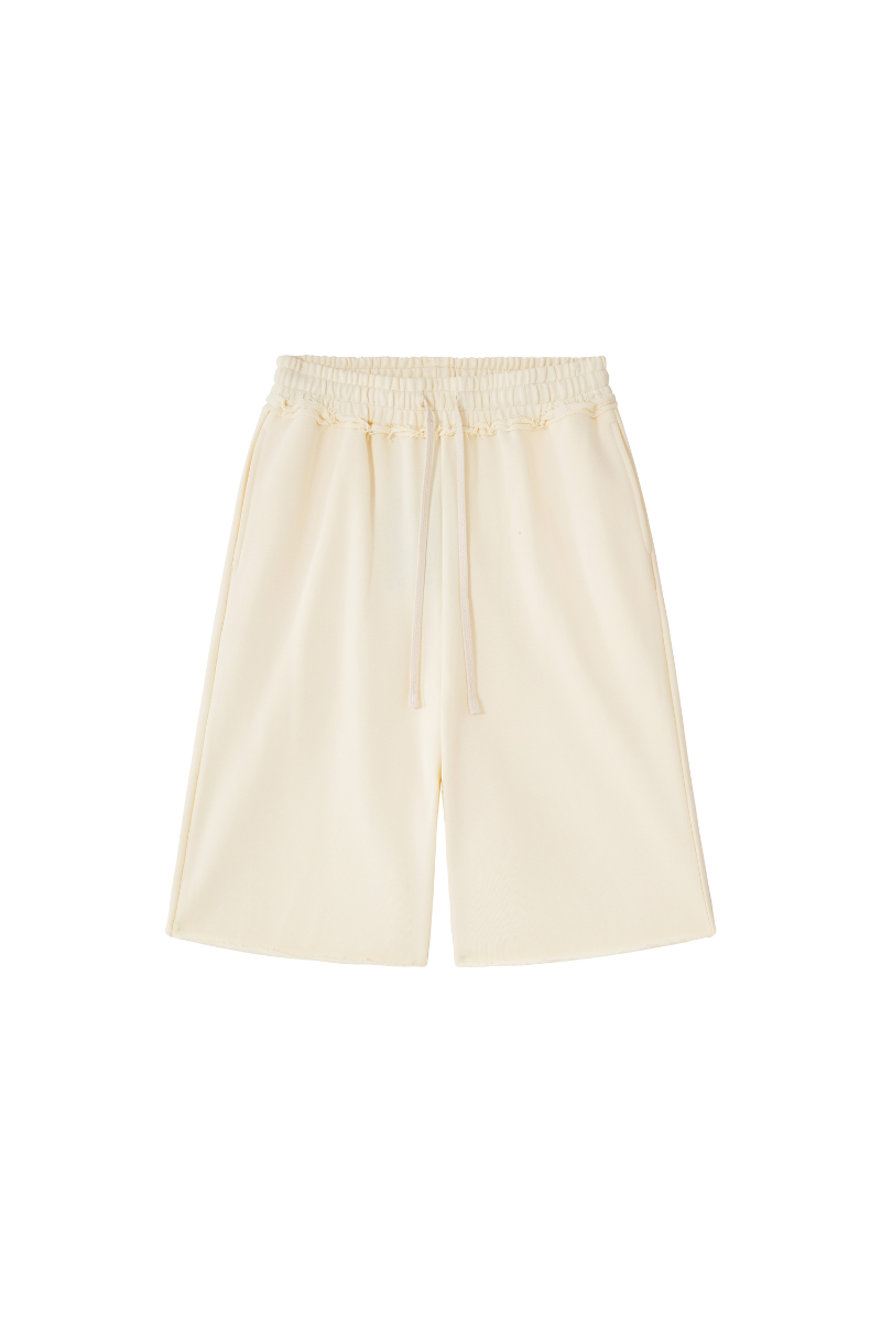 Unisex Fall 100% Cotton Drawstring American Casual Mid-Length Shorts