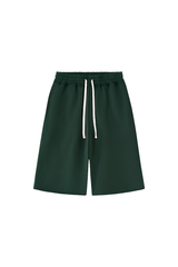 Unisex Fall 100% Cotton Drawstring American Casual Mid-Length Shorts