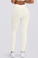Women's Brushed Pleated Sports Yoga Legging