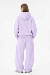 Women's  Fall Fleece Hoodie & Wide Leg Sweatpants Casual Set