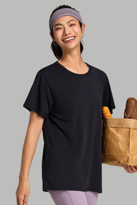 Women's Summer 100% Cotton Cooling Quick-Dry Sports T-shirt