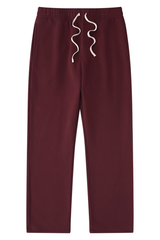 Unisex Drawstring Straight Leg Casual Sweatpants