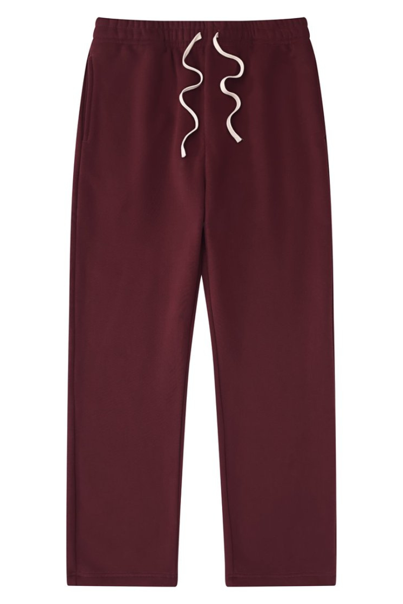 Unisex Drawstring Straight Leg Casual Sweatpants