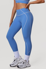 Women's Athletic Sculpting Color-Blocked Stripes Leggings