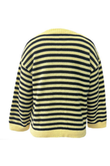 Women's Fall/Winter Knit Striped Knit Color Block Sweater