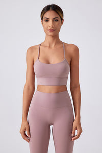 Women Running Sexy Y Back Anti-Shock Gathering Yoga Sports Bra