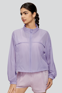 Women's Summer Outdoor Stand Collar Loose Sunscreen Jacket