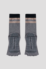 Women's Color Block Pilates Yoga Five Finger Socks
