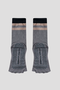 Women's Color Block Pilates Yoga Five Finger Socks