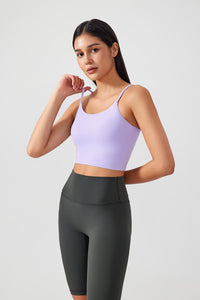 Women Gathering Anti-Shock One Cup Back Fitness Yoga Exercise Camisole Top