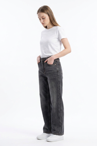 Women's  Fall Vintage Distressed Relaxed Straight Leg Jeans