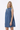 Women's Blue Half-Button Sleeveless Mini Denim Dress
