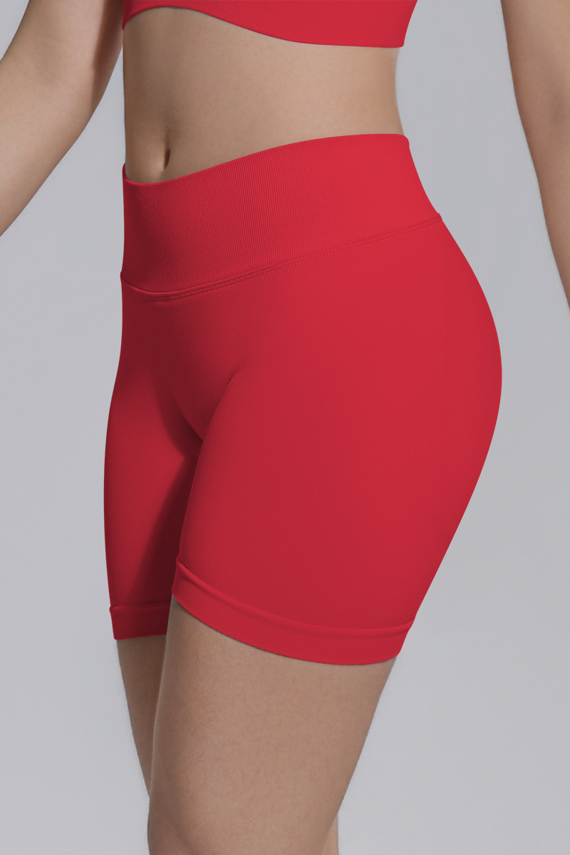 Women's Seamless V Back Lifting Hip No Front Seam Yoga Short