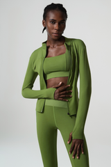 Classic Plus Size Bare Feel Three-piece Yoga Wear Set