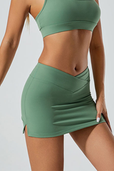 Women's hight waisted yoga skirt.