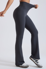 Women’s high-waisted  flare pants.