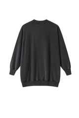 Women's Fall 100% Cotton Drop-Shoulder Long Sweatshirt Dress