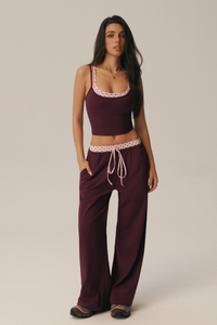 Women's Polka Dot Yoga Sets:Layered-Look Cami & Pants