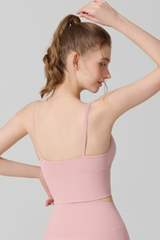 Women's Bow-Tie Thin-Strap Cami Form-Fitting Sports Tank Top