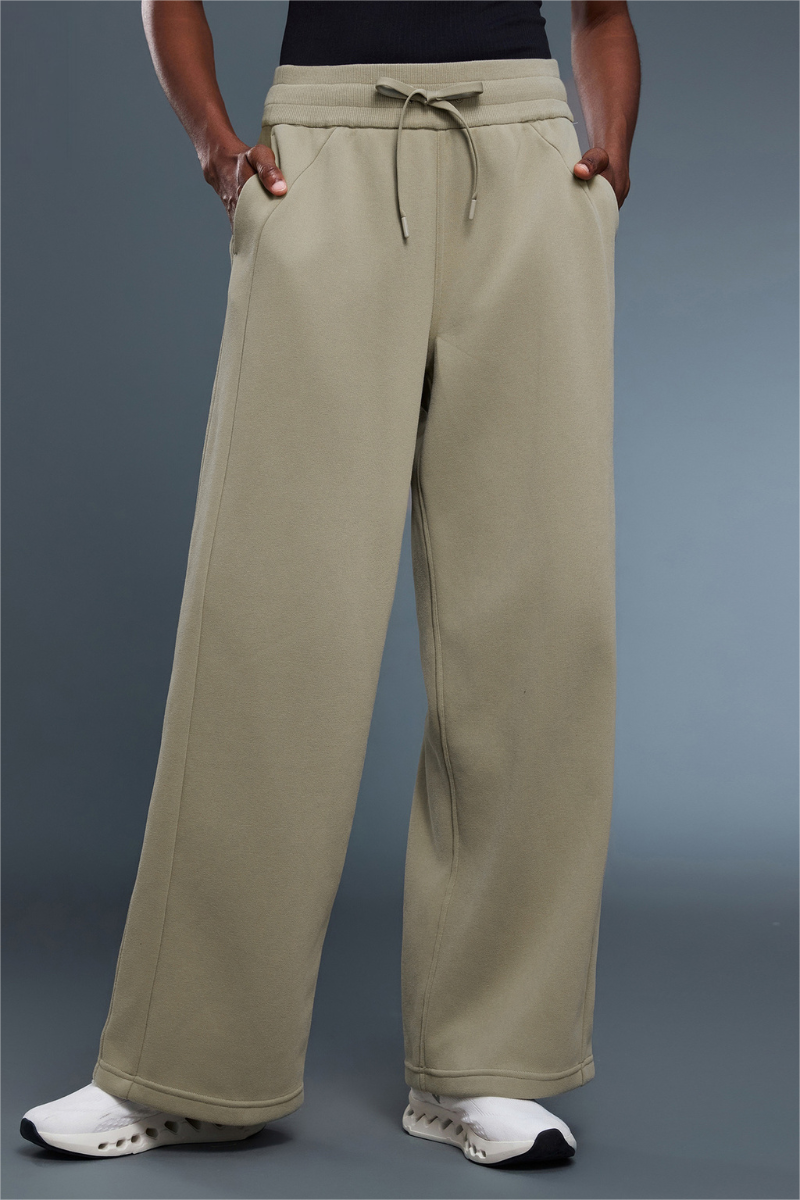 Women's fleece-lined loose casual pants