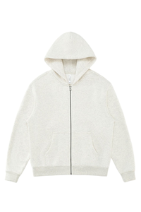 Unisex Fall 350G  Fleece Zip Up Relaxed  Solid Jacket