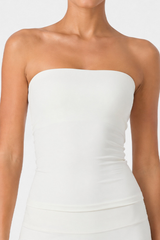 Women’s Strapless Form-Fitting Solid Yoga Tube Top
