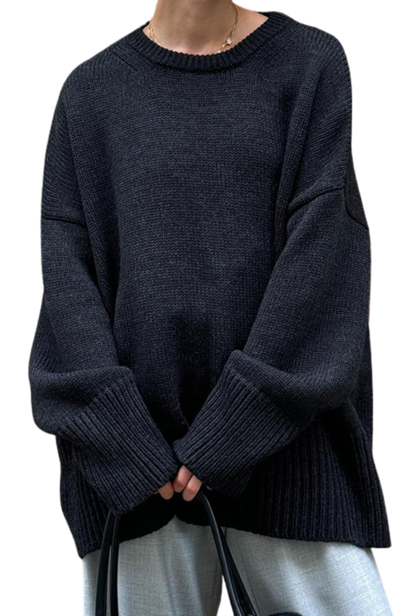 Turtleneck knitted round-necked sweater