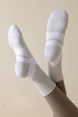 Women's Professional Color Block Sports Yoga Crew Socks