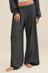 High-waist yoga pants with a floor-length design