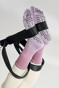 Women's Colorful Ombre Crew Yoga Grip Five-Toe Socks