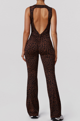 Women's Pleated Butt-Lifting Backless Half-Zip Jumpsuit