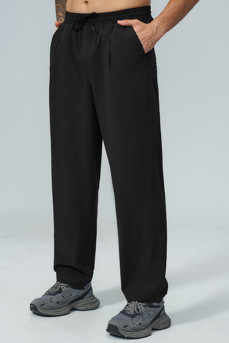 Men's Fall Elastic Waist Drawstring Relaxed Casual Pants