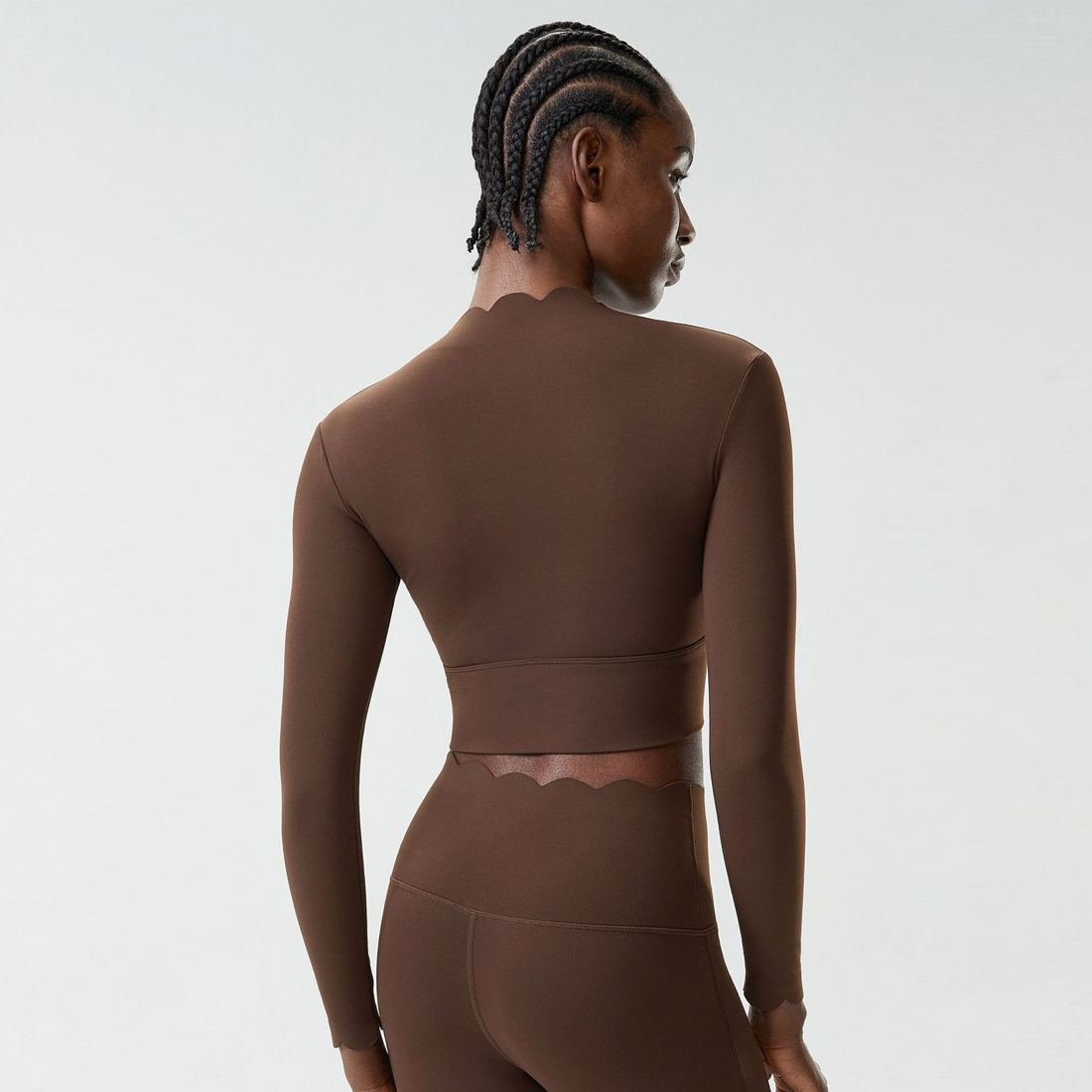 Women's Petal Cap Sleeve Long Sleeve Top