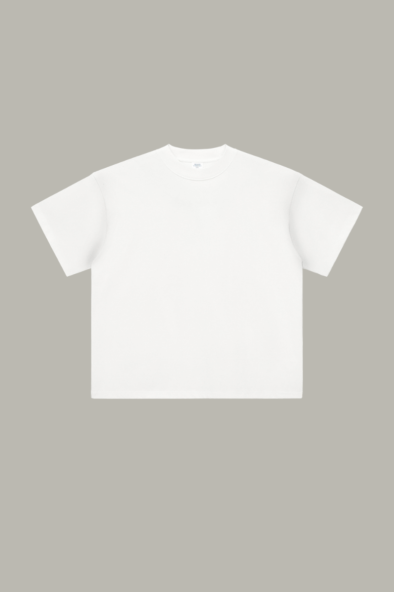 Men's Cotton Mock Turtleneck - Solid Oversized Casual Tee