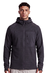 Men's Fall Thermal Fleece  Hooded Jacket with Thumbhole Cuff