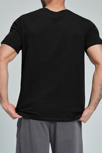 Men's Summer 100% Organic Cotton Solid Crew Neck Sports Tee