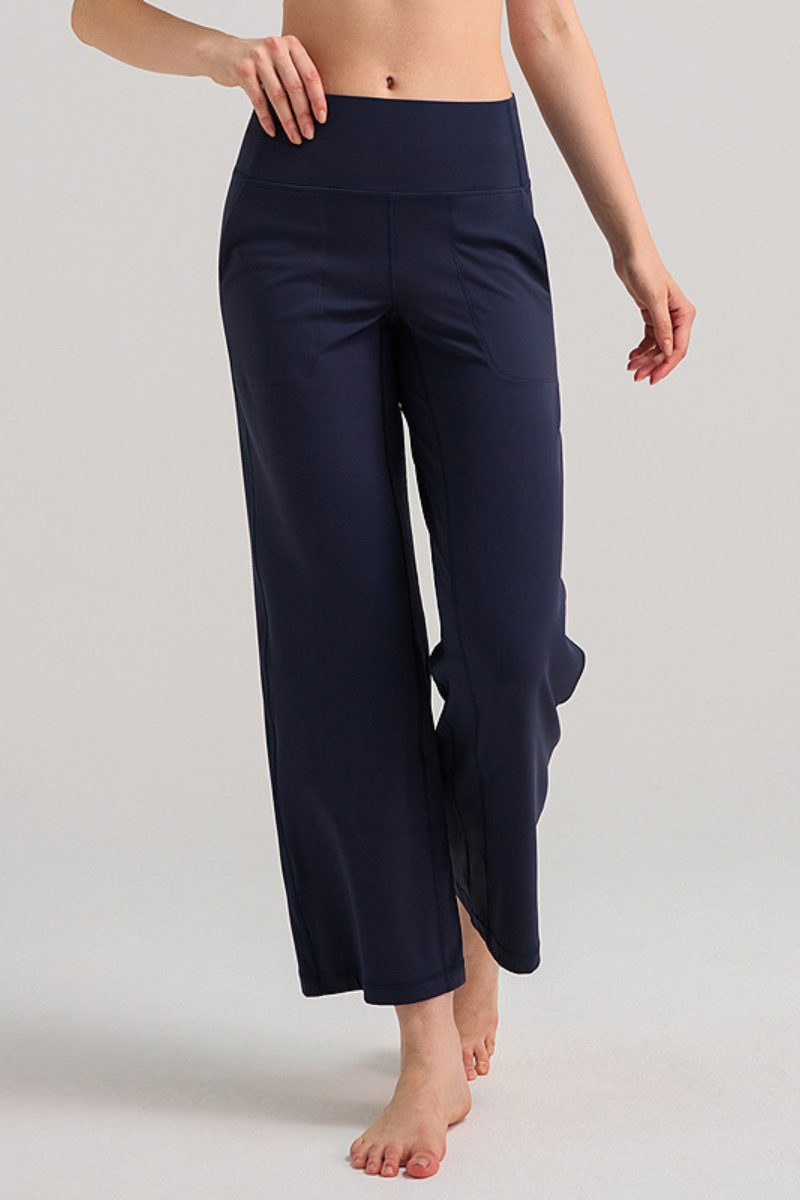 Women's Summer High-Waist Wide-Leg Sports Yoga Pants