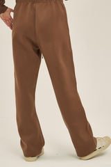 Straight-cut casual pants