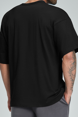 Men's Summer Organic Cotton Loose Crew Neck Solid T-Shirt