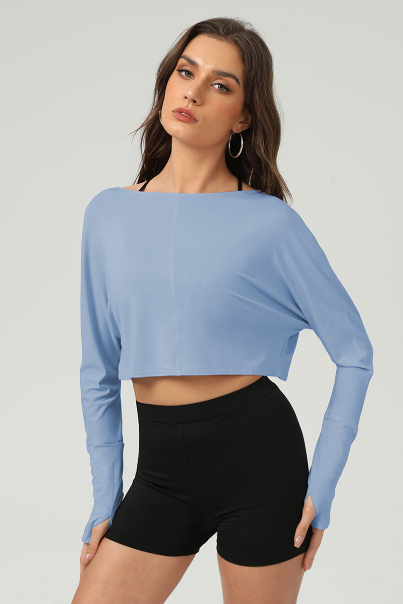 long sleeves  Cropped crop top