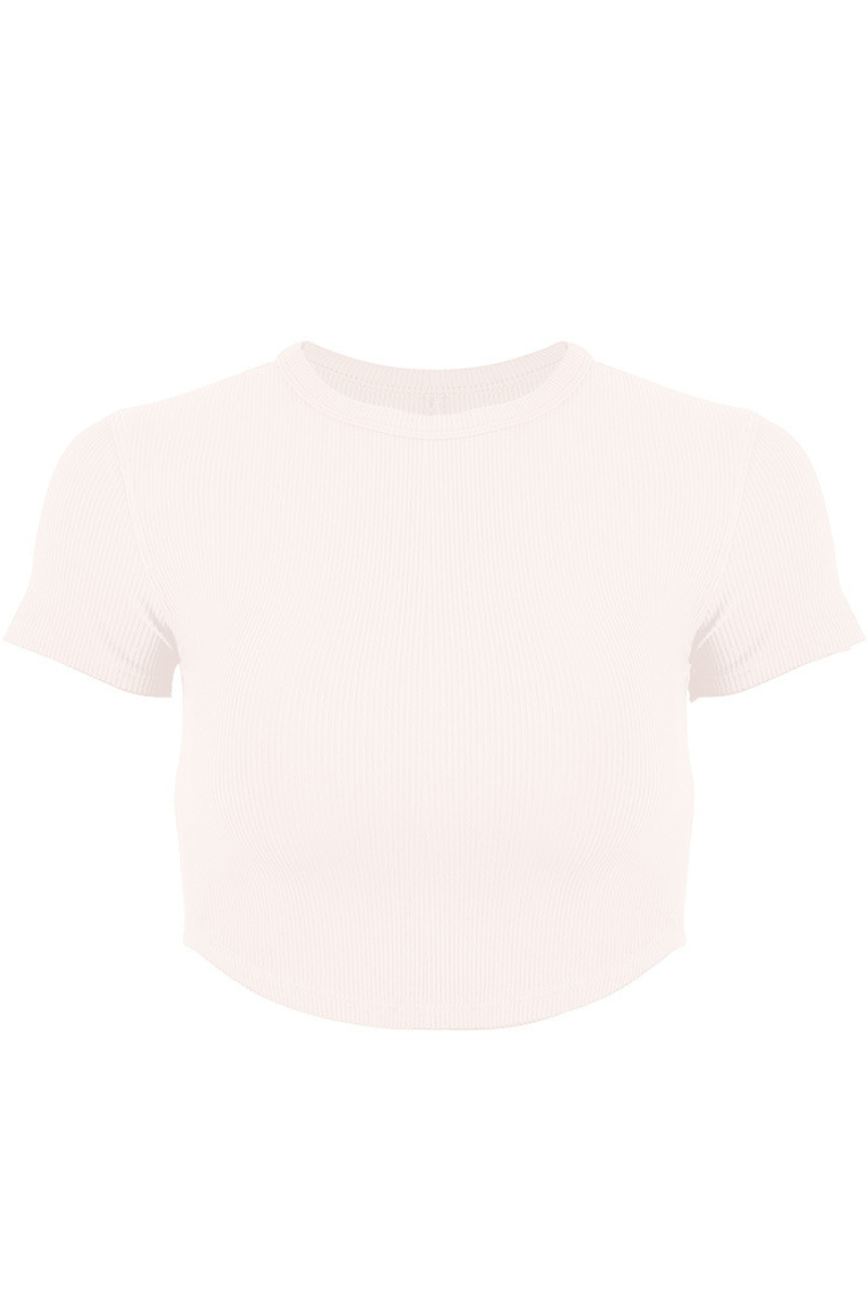 Sleek-Fit Running Crop Tee