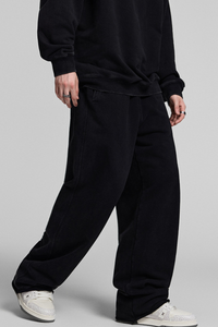 Heavy-duty, water-wash casual athletic pants