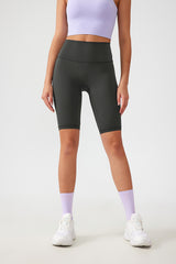 Women Free Size No Embarrassment Line Tummy Tucking Hip Lifting Fitness Sports Yoga 5/10 Shorts