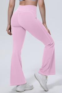 Women's Athletic High-Waist Shapewear Flare Pants