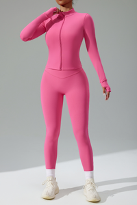 Women's 3-Piece Set :Jacket Sports Bra &Jacket & Leggings