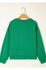 Women's Fall Relaxed Christmas Crew Neck Sweatshirt